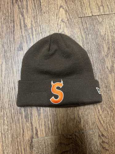 帽子 Supreme New Era S Logo Beanie Brown 22FW Supreme x New Era box-logo Beanie | Brown | FARFETCH