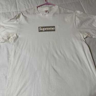 Supreme/Burberry Box Logo Tee WHITE Sサイズ Supreme x Burberry Box Logo Tee 'White' — Kick Game