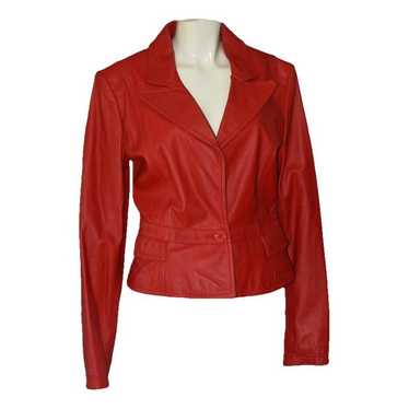 Armani jeans leather jacket - Gem