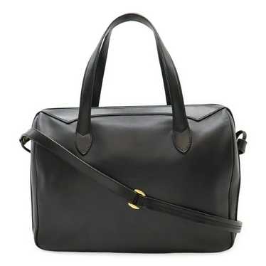 バッグ Leather Boston Bag with Soup Acce Gucci Vintage Web Leather Boston Bag in Black | Lyst