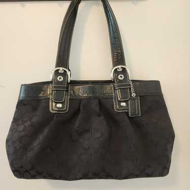 バッグ COACH SOHO LEATHER POCKET TOTE BAG y2k Coach Soho Leather Pocket Tote 8A09 Bag for sale online | eBay