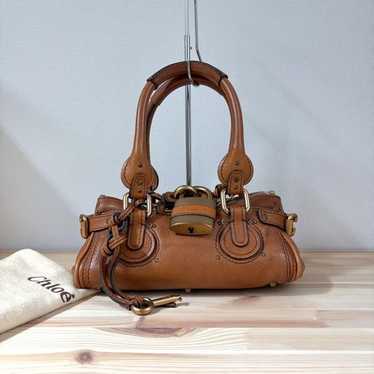 chloe　パディントンミニ Chloe パディントン ミニ ハンドバッグ ブラウン マットゴールド