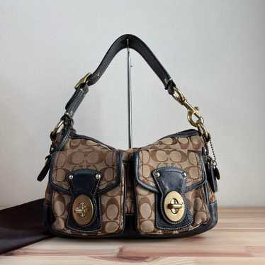 バッグ COACH Bleeker Legacy Signature Hand bag COACH Bleeker Legacy Signature Handbag 942 | eBay