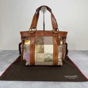 バッグ Coach Patchwork Accessory Porch Hand Bag バッグ Coach Patchwork Accessory Porch Hand Bag COACH