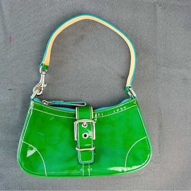 Vintage coach leather green - Gem