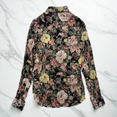 トップス Tornado mart flower pattern sheer shirt Tornado mart flower pattern sheer shirt