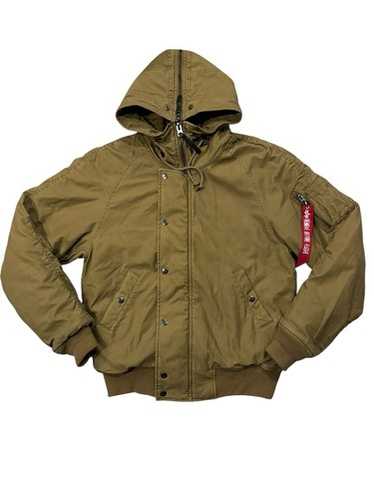 や*！様 vtg avirex n2b n-2b flight jacket AVIREX N-2B Fur Jacket M Green X Brown X Orange Width 48cm