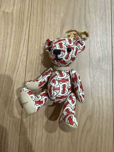 バーバリー✤ThomasBear BURBERRY Cashmere Denim Jacket Thomas Bear Bag Charm Red