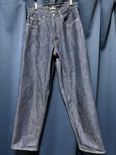 60% OFF 新品 AURALEE HARD TWIST DENIM 24 Auralee Hard Twist Denim Wide Pants in Indigo Curated at