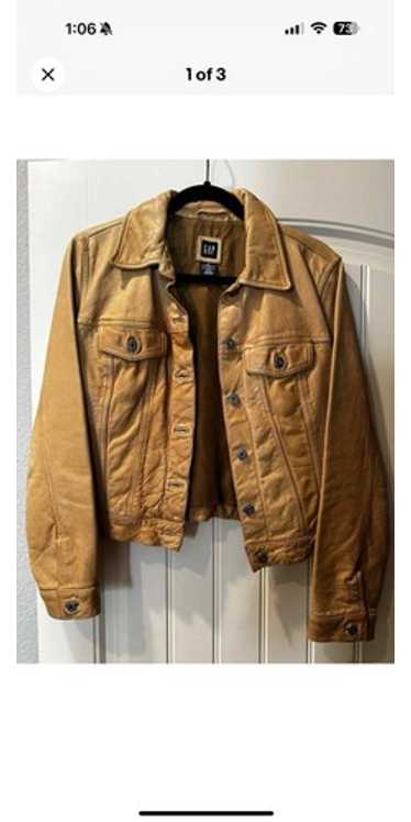 Gap tan leather jacket - Gem