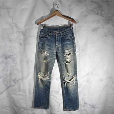 パンツ 90s Helmut Lang Jeans W30 90s Vintage HELMUT LANG Jeans Sanded Denim Pants Orange