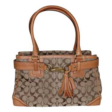 バッグ Vintage Coach Hampton Canvas Shoulder Coach Hamptons Carryall Shoulder Bag Canvas Gray F13975 | eBay
