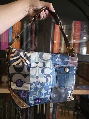 coach patchwork Denim bag signature y2k Coach denim