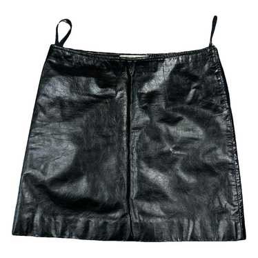 スカート MIU MIU Leather Skirt Vintage Miu Miu Leather Midi Skirt - Etsy