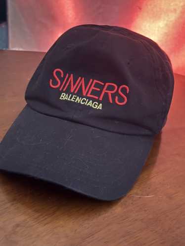 BALENCIAGA (バレンシアガ) 18SS SINNERS CAP New With Tags RARE Balenciaga Sinners Collection Embroidered