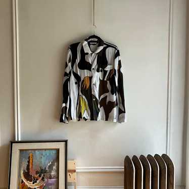 ourlegacy box shirt 花柄　シースルー OUR LEGACY 「BOX SHIRT SHORTSLEEVE DARK FLOWER PRINT」 – SISTER