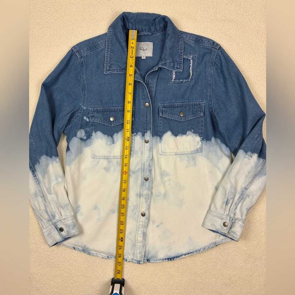 RAILS REVOLVE Turner Button Up in Bleached Denim … - image 5