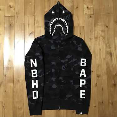 Bape neighborhood shark hoodie - Gem