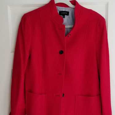 Red Boiled Wool Jacket - image 1