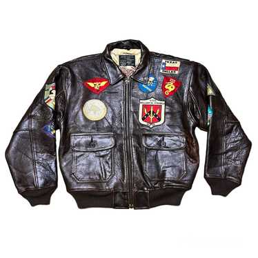 biker.3seven ② AVIREX G-1【XL】TOPGUN Buy Avirex Top Gun G-1 Black Leather Jacket - 50% OFF