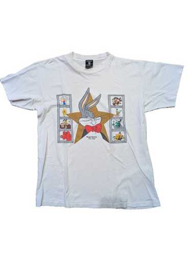 90s vintage LOONEY TUNES Tシャツ Vintage 90s Looney Tunes Mens Taz AOP Single Stitch