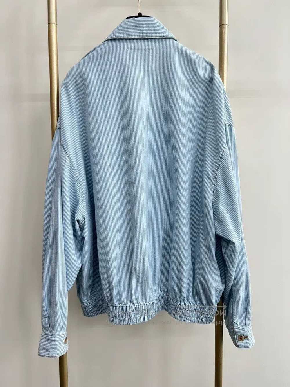 Miu Miu Miu Miu 38 Light blue striped soft denim … - image 2