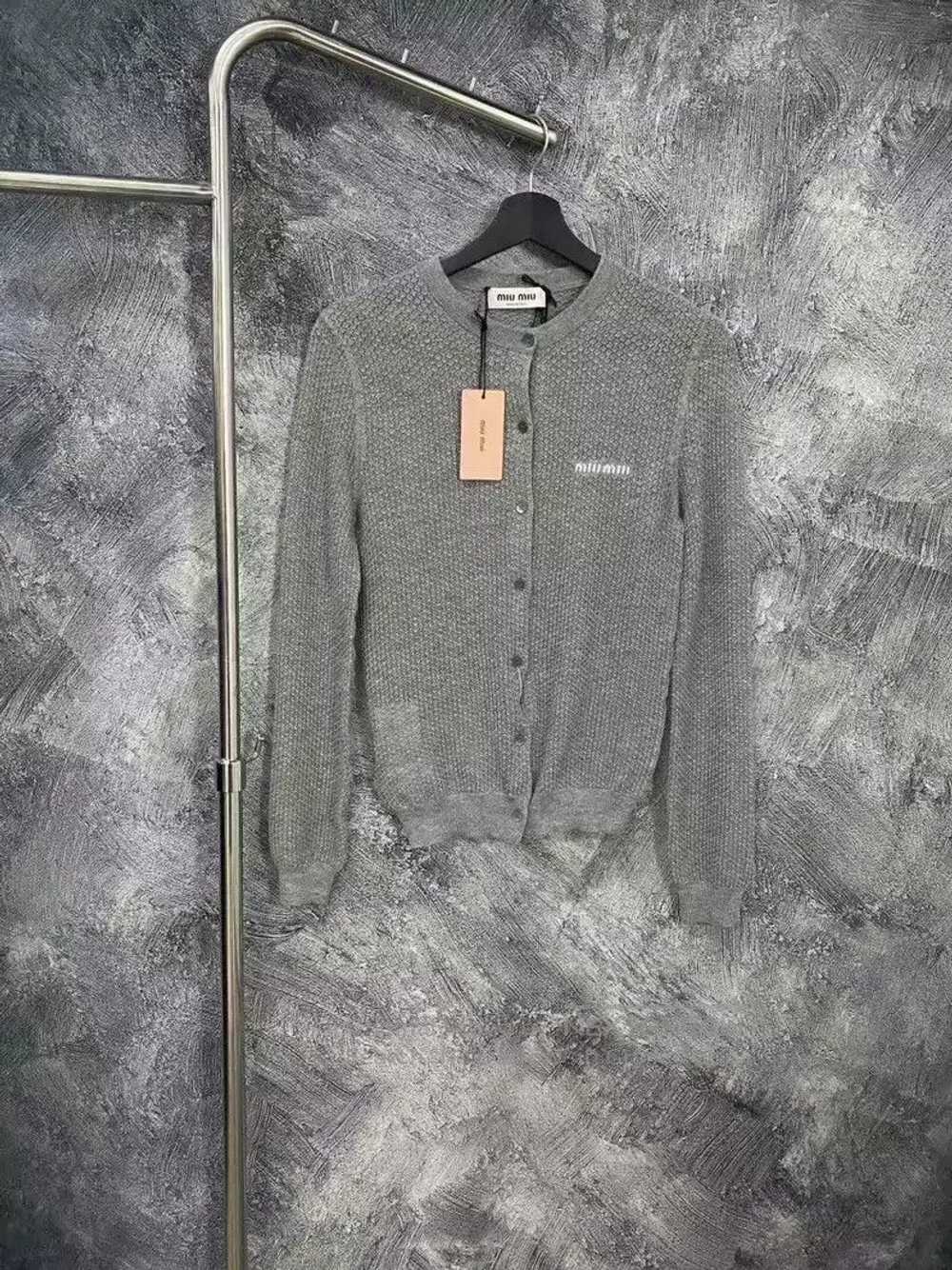 Miu Miu Miu Miu 40 Cashmere knitted cardigan swea… - image 1
