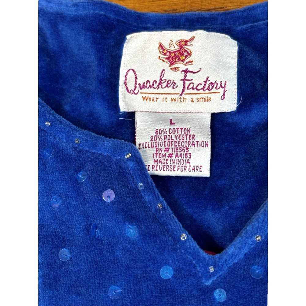 Quacker Factory VINTAGE Quacker Factory Blue Cott… - image 3