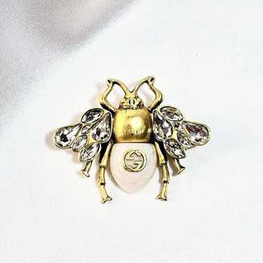 Gucci crystal brooch - Gem