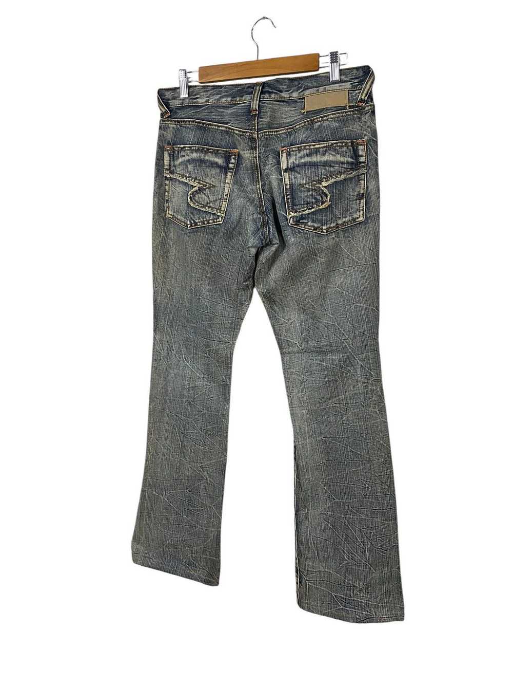 semanticdesign Semantic design flared denim destr… - image 3