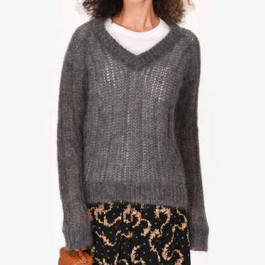 トップス Archive PRADA silk mix v neck knit gray Archive PRADA silk mix v neck knit gray PRADA Jumpers