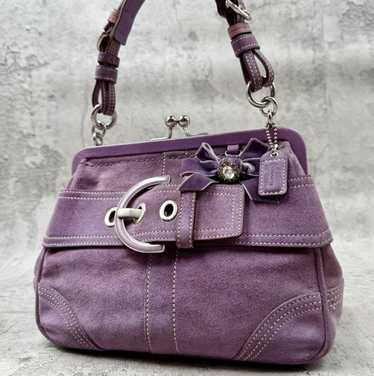 バッグ Coach Soho Purple Ltd. Kisslock Handbag Coach Soho