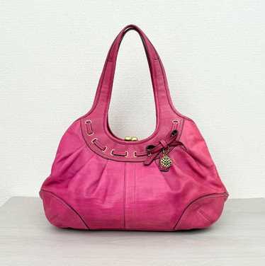 バッグ Coach Ergo Pleated Frame Handbag Satchel NWT Coach Ergo Leather Pleated Frame Kisslock Saffron Yellow