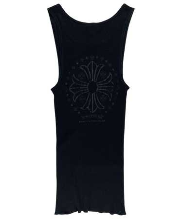トップス chrome hearts CH plus backlogo tanktop Chrome Hearts Black Horseshoe Logo Tank Top - SRM – SHENGLI