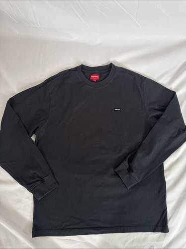 Supremeシュプリームsmall box logo ブラック 長袖シャツ S Supreme シュプリーム 23AW Small Box L/S Tee スモールボックス