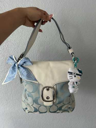 vintage coach old Blue アクセサリーポーチ 青 f3661fa5baeac57f23785f811d723e