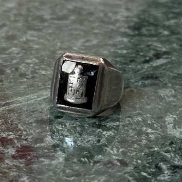 Vintage class ring sterling - Gem