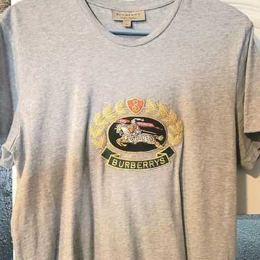 トップス vintage burberrys design shirt 80's Vintage Burberry Golden Embroidered Logo Made In USA