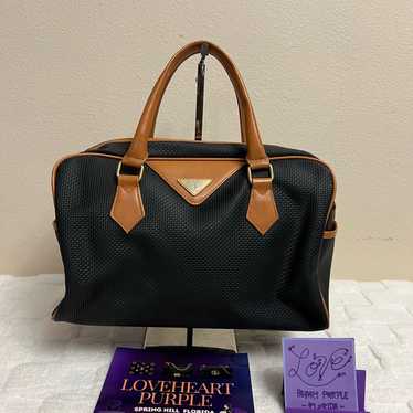 バッグ Yves Saint Laurent vintage boston bag Yves Saint Laurent Brown Leather YSL Logo Boston Bag Vintage