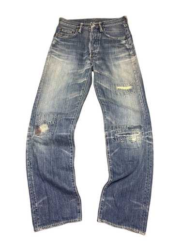 ◎Kapital Chaps Boro Patchwork Jeans KAPITAL Jeans sashiko boro Patch Work Corduroy Denim Blue