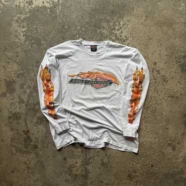90s) harley davidson flame - Gem