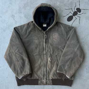 Carhartt J130 CHT ミディアム ブラウンジャケット Carhartt Hooded Jacket J130 CHT Size 2XL Chocolate Brown | eBay