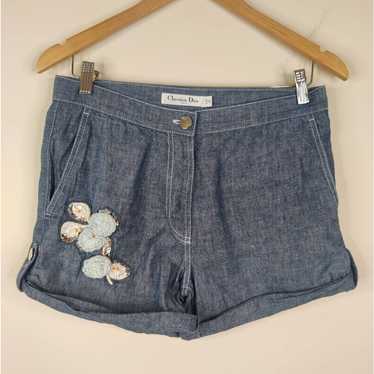 【DIOR/セール！】23-24冬 Florilegio コットンデニム ショーツ Dior denim shorts - Gem