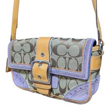 バッグ coach Mini signature Flap Soho bag suede COACH® | Restored Soho Pocket Flap Bag