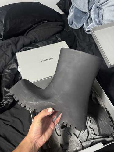 靴 BALENCIAGA Trooper Rubber Boots Black 42 Balenciaga balenciaga trooper - Gem