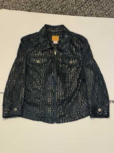 ジャケット・アウター PellePelle 90s Croc Suede Leather Coat PellePelle 90s Croc Suede Leather Coat