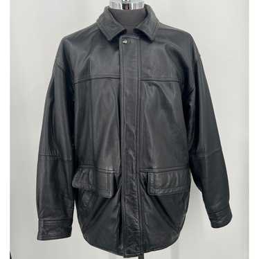 80's leather jacket pierre cardin - Gem