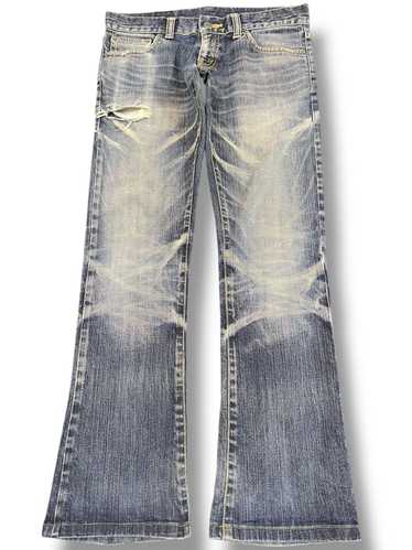 パンツ TORNADO MART white washd flare denim Tornado Mart Japan Flare Jeans