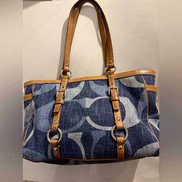 バッグ COACH Bleeker Legacy Signature Handbag Rare Limited Edition Coach Bleecker Burnished Leather Khaki