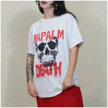 90s vintage NAPALM DEATH MIDアート バンドtシャツ 90s vintage NAPALM DEATH MIDアート バンドtシャツ - メルカリ